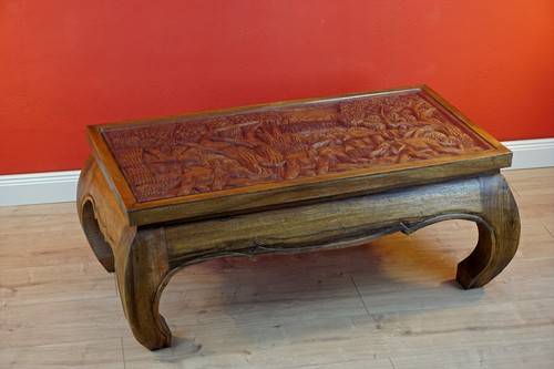Solid wood opium coffee table - wood,