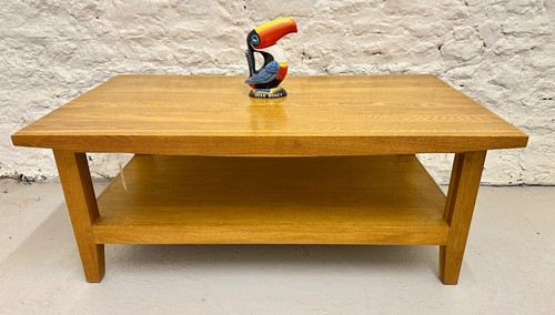 Solid oak coffee table with - solid,