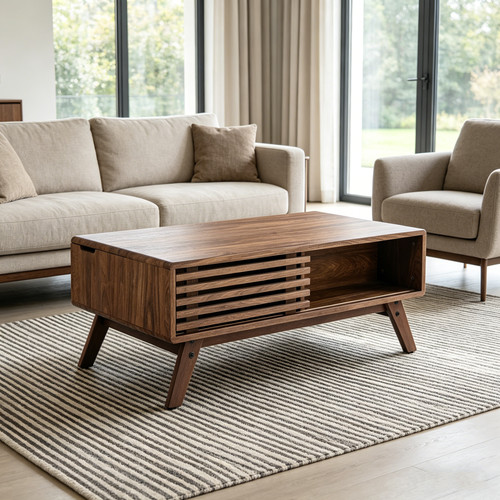 Mid century walnut lift top - century,