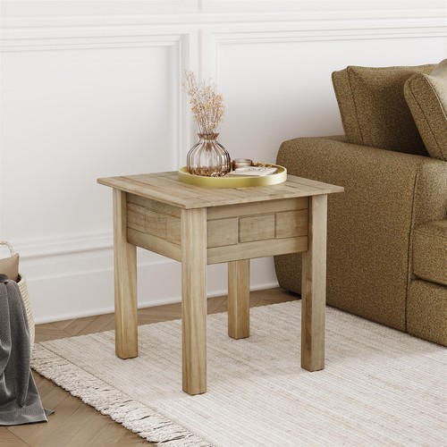 Solid wood side table bedside - side,