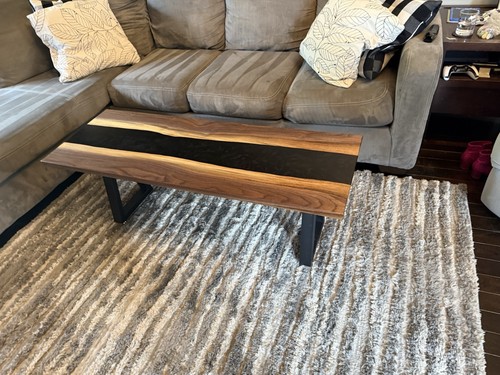 Handcrafted black walnut river - handcrafted,