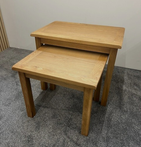 Oak nest tables set - of, 2