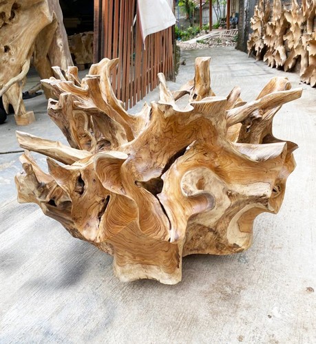 Solid teak root coffee - 35”,