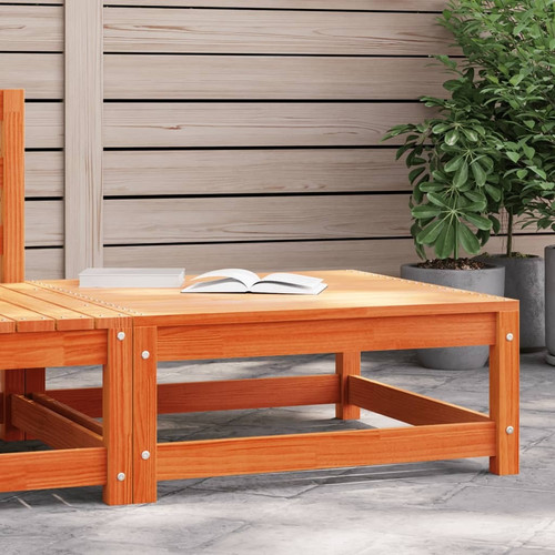 Garden footstool wax brown - wax,